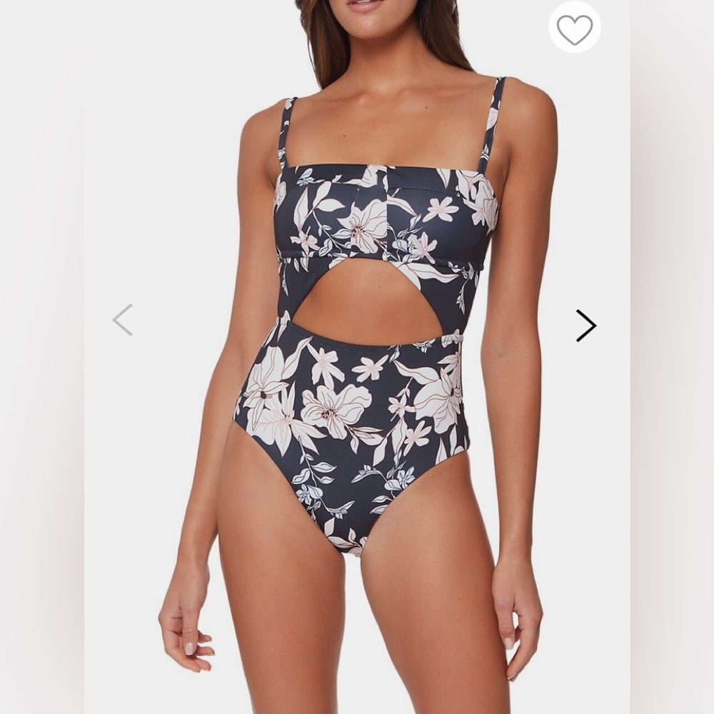 SANCTUARY Night Jungle Splice Banded Mio One Piece Swimsuit NWT - Small